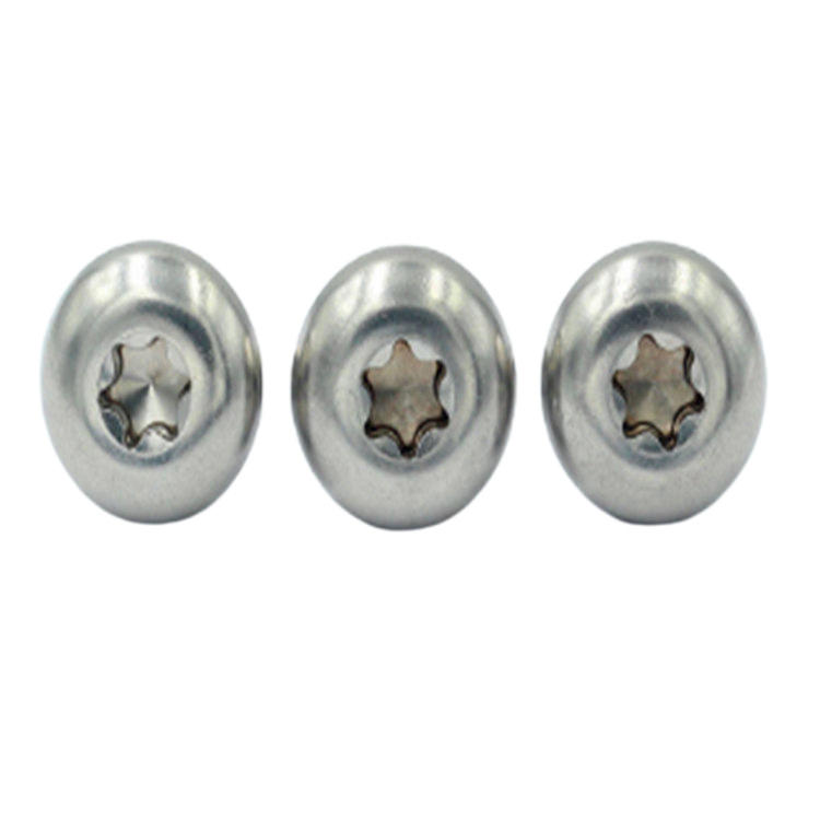 Șurub de etanșare din oțel inoxidabil m3 cu șase lobe cu cap inel cu inel