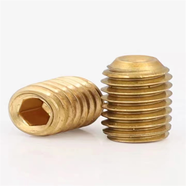 DIN913 m10 șuruburi cu cap hexagonal din alamă