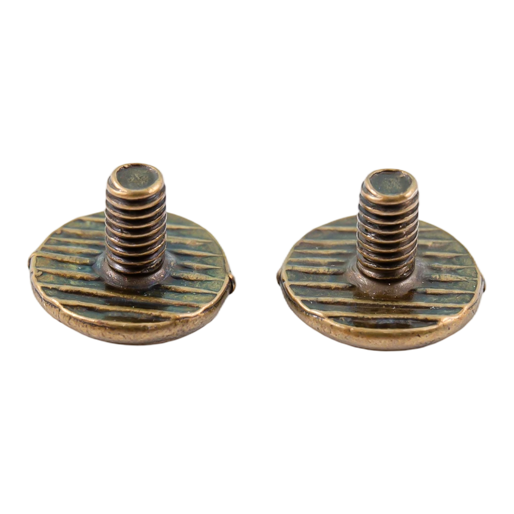 Șuruburi din piele cu cap plat din oțel carbon din bronz Șuruburi din piele cu cap plat din oțel carbon din bronz