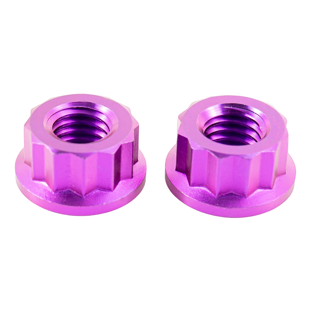 Piuliță hexagonală din titan de culoare personalizată Piuliță hexagonală din titan de culoare personalizată
