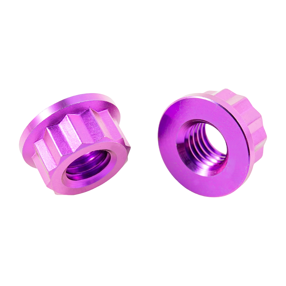 Piuliță hexagonală din titan de culoare personalizată Piuliță hexagonală din titan de culoare personalizată