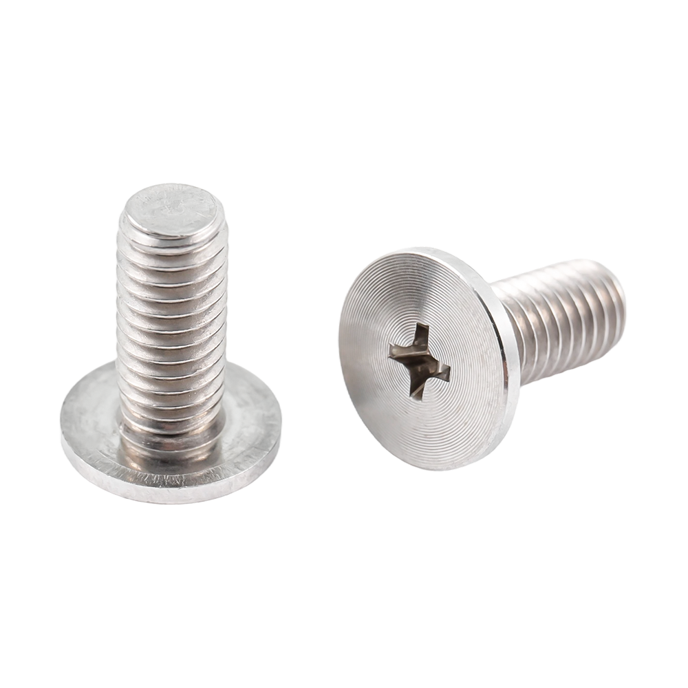 Șuruburi personalizate cu cap plat din oțel inoxidabil din aluminiu cu model CD Șuruburi personalizate cu cap plat din oțel inoxidabil din aluminiu cu model CD