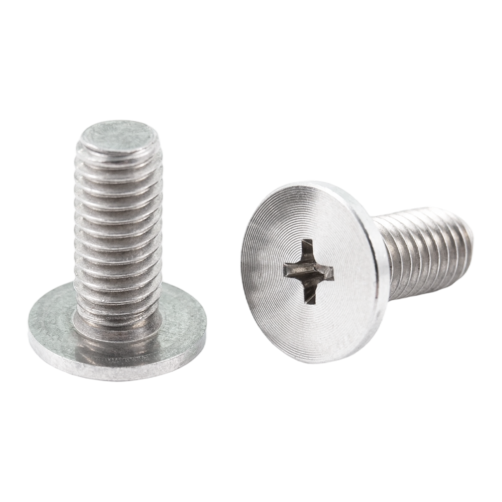 Șuruburi personalizate cu cap plat din oțel inoxidabil din aluminiu cu model CD