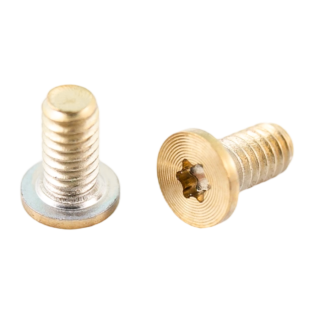 Șuruburi cu model CD din oțel inoxidabil cu cap torx din aur PVD Șuruburi cu model CD din oțel inoxidabil cu cap torx din aur PVD