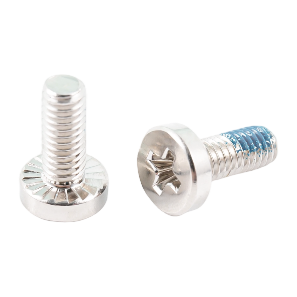 Șuruburi cu filet complet din oțel inoxidabil cu cap plat, cu plasture de nailon