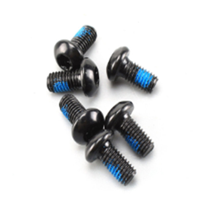 Microșurub în cruce cu cap rotund din oțel carbon negru cu plasture de nailon Microșurub în cruce cu cap rotund din oțel carbon negru cu plasture de nailon