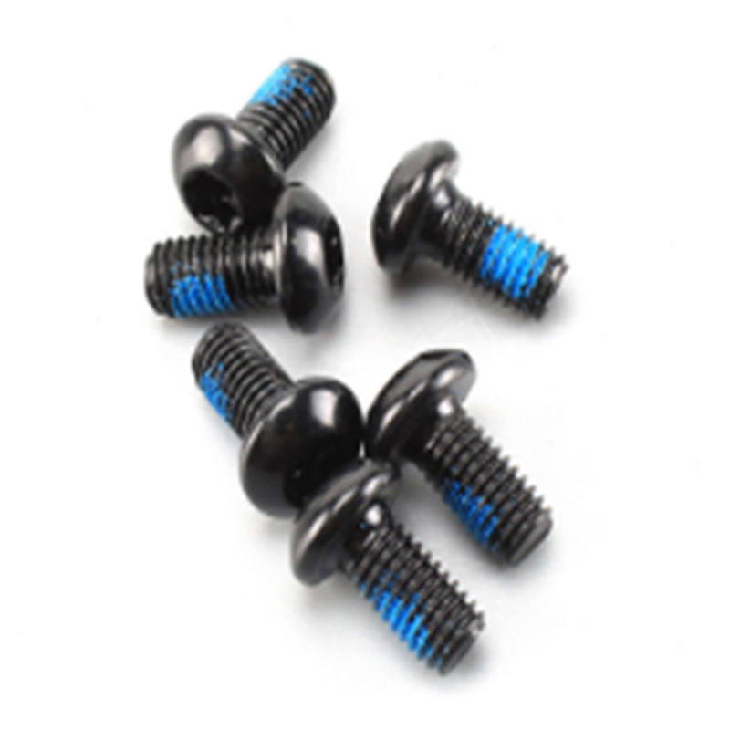 Microșurub în cruce cu cap rotund din oțel carbon negru cu plasture de nailon Microșurub în cruce cu cap rotund din oțel carbon negru cu plasture de nailon