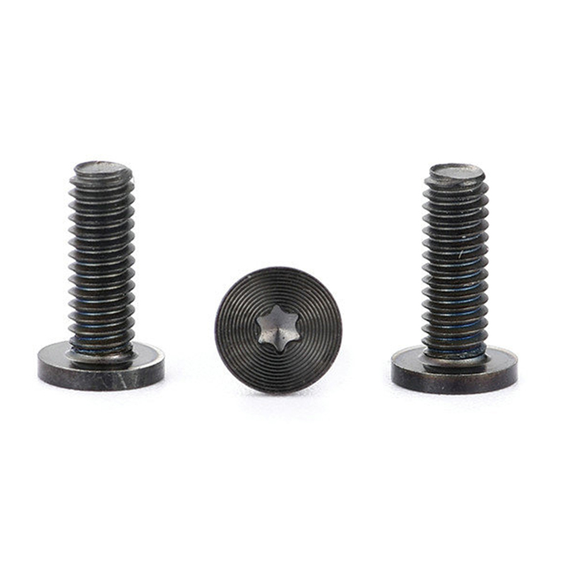Șurub periat torx satinat cu cap plat subțire negru lucios pentru Huawei
