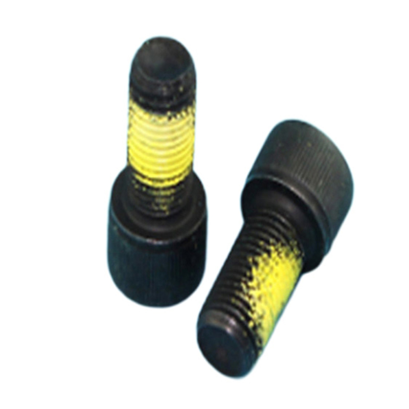 Șurub cu cap hexagonal de culoare neagră cu plasture din nailon