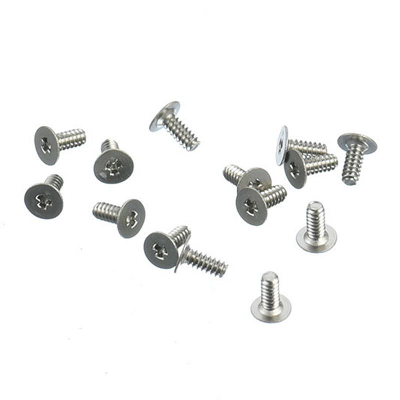 Customized M0.8 carton steel flat head Y-shape screw with nickel plated Customized M0.8 carton steel flat head Y-shape screw with nickel plated