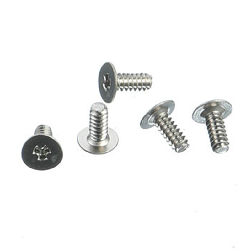 Customized M0.8 carton steel flat head Y-shape screw with nickel plated Customized M0.8 carton steel flat head Y-shape screw with nickel plated