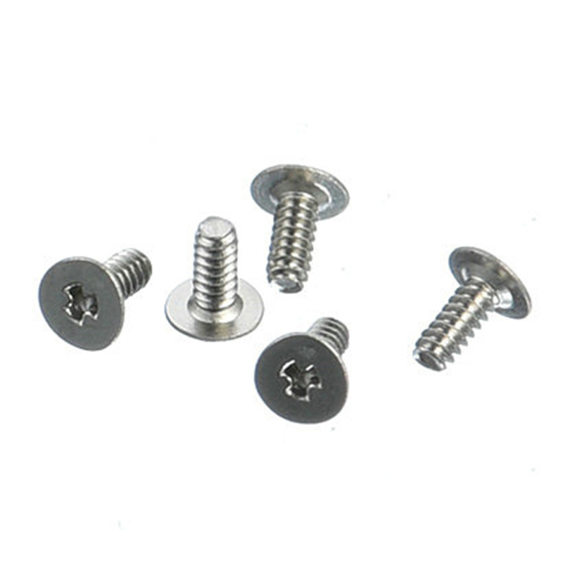 Customized M0.8 carton steel flat head Y-shape screw with nickel plated Customized M0.8 carton steel flat head Y-shape screw with nickel plated