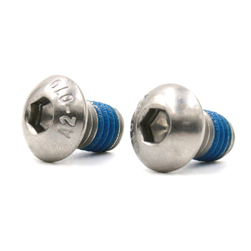 Microsurub cu cap buton cu cap hexagonal cu plasture din nailon Microsurub cu cap buton cu cap hexagonal cu plasture din nailon
