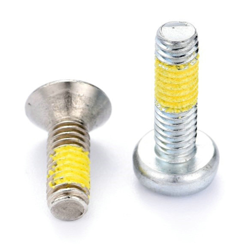 Șurub cu cap torx (hexagonal) cu cap cilindric cu plasture galben de nailon