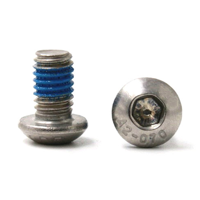 Soclu cu cap buton M2 microsurub mic cu plasture din nailon