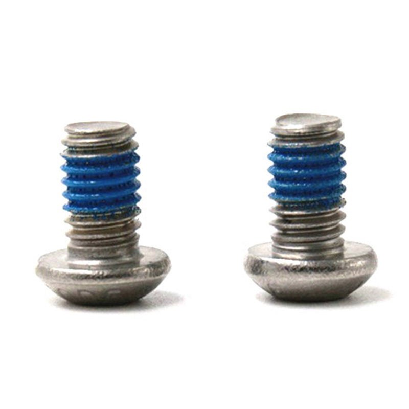 Soclu cu cap buton M2 microsurub mic cu plasture din nailon Soclu cu cap buton M2 microsurub mic cu plasture din nailon