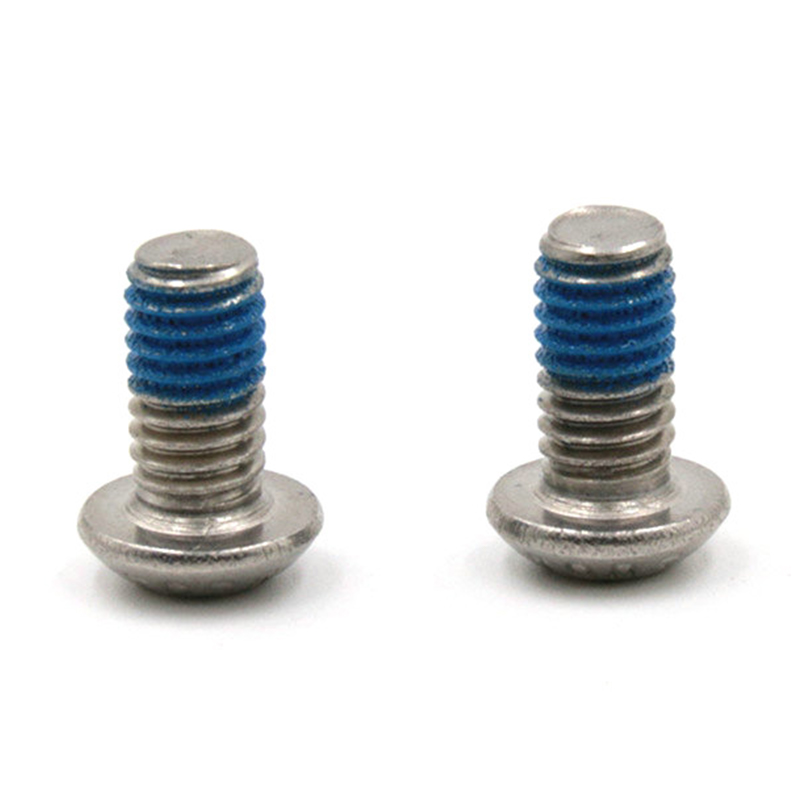 Microșurub cu cap buton cu cap hexagonal M2 cu plasture din nailon Microșurub cu cap buton cu cap hexagonal M2 cu plasture din nailon