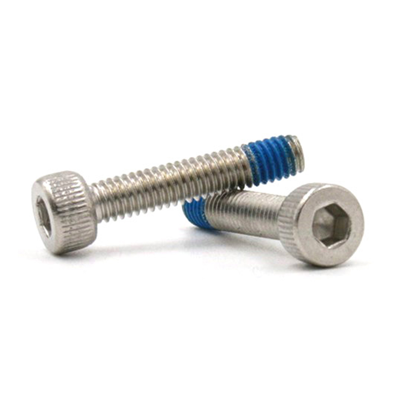 Șurub cu cap cupa M3 din oțel inoxidabil cu cap hexagonal cu plasture din nailon Șurub cu cap cupa M3 din oțel inoxidabil cu cap hexagonal cu plasture din nailon