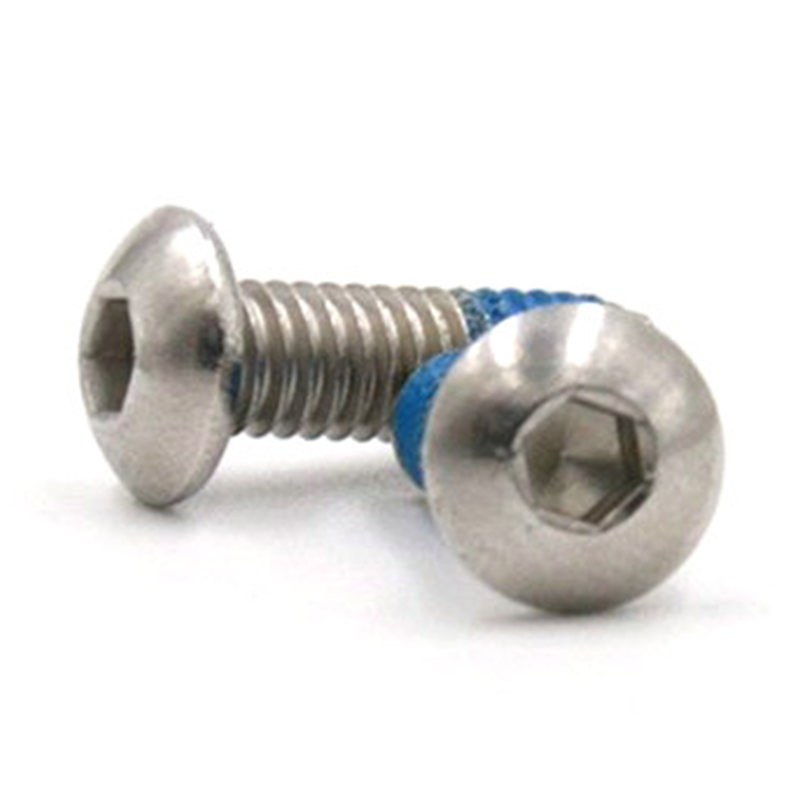 Soclu cu cap buton M3X6 microsurub mic cu plasture din nailon Soclu cu cap buton M3X6 microsurub mic cu plasture din nailon
