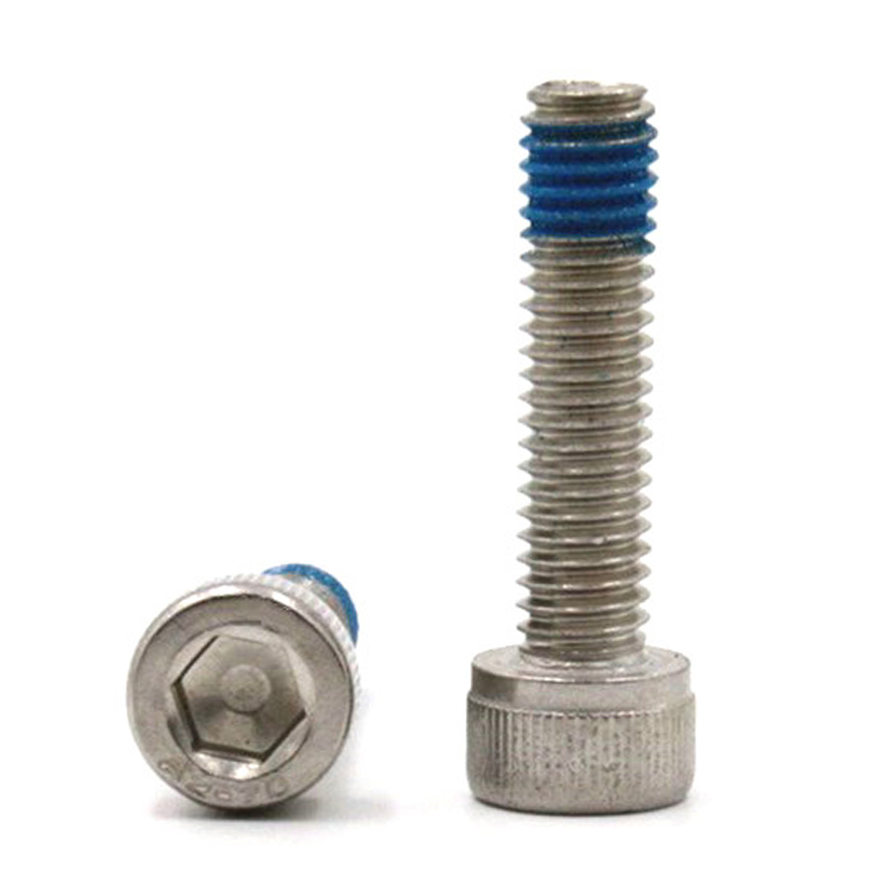 Șurub cu cap hexagonal 18-8 din oțel inoxidabil cu plasture din nailon Șurub cu cap hexagonal 18-8 din oțel inoxidabil cu plasture din nailon