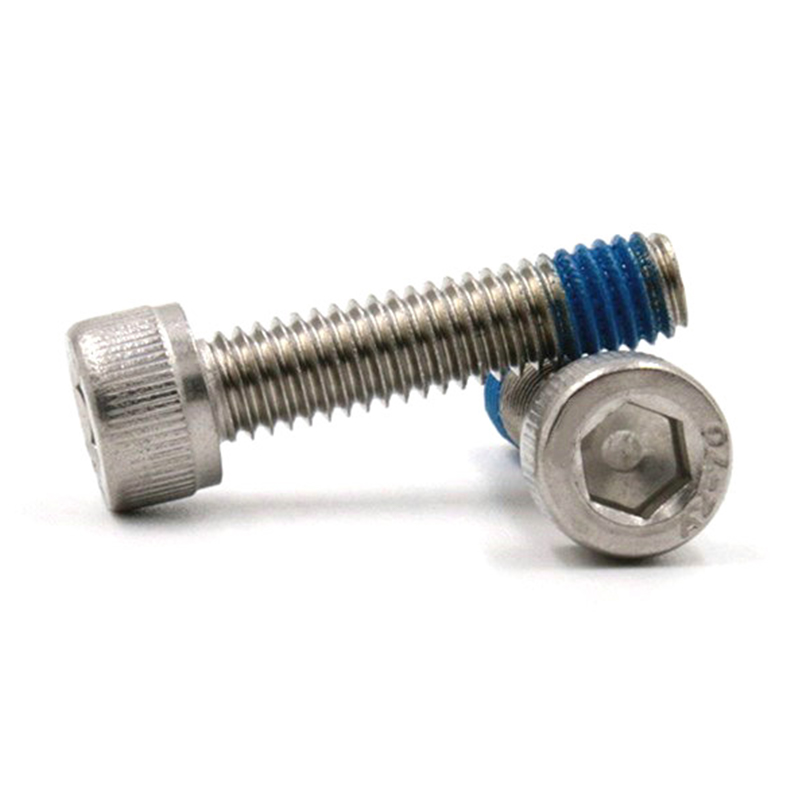 Șurub cu cap hexagonal 18-8 din oțel inoxidabil cu plasture din nailon Șurub cu cap hexagonal 18-8 din oțel inoxidabil cu plasture din nailon