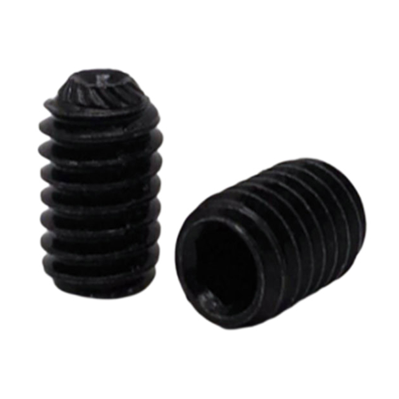 Culoare neagră antrenare hexagonală fără cap șurub de fixare Culoare neagră antrenare hexagonală fără cap șurub de fixare