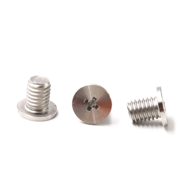 CNC flat thin head cross 304 stainless steel CD pattern screw CNC flat thin head cross 304 stainless steel CD pattern screw