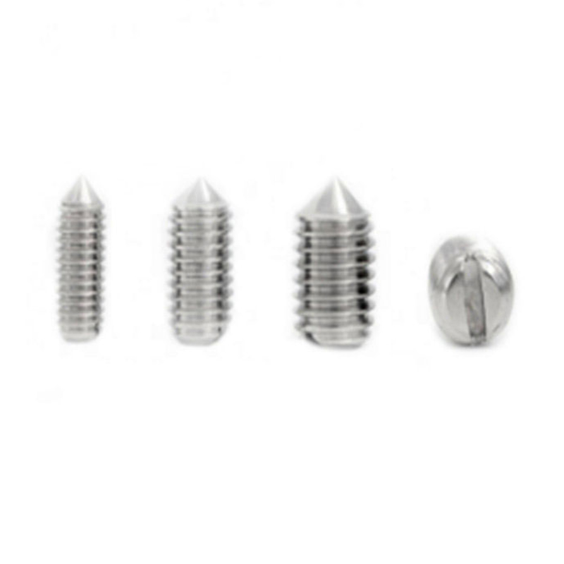 DIN553 304 316 oțel inoxidabil Șurub de fixare cu vârf cu crestat DIN553 304 316 oțel inoxidabil Șurub de fixare cu vârf cu crestat