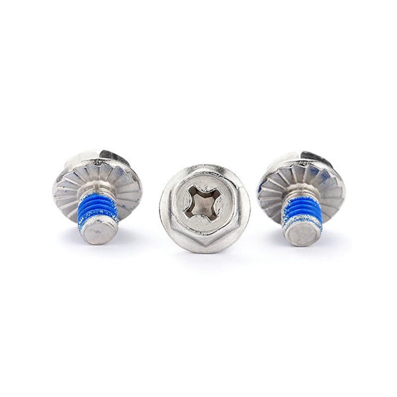 Șurub mic impermeabil cu cap șaibe hexagonale, cu plasture din nailon Șurub mic impermeabil cu cap șaibe hexagonale, cu plasture din nailon