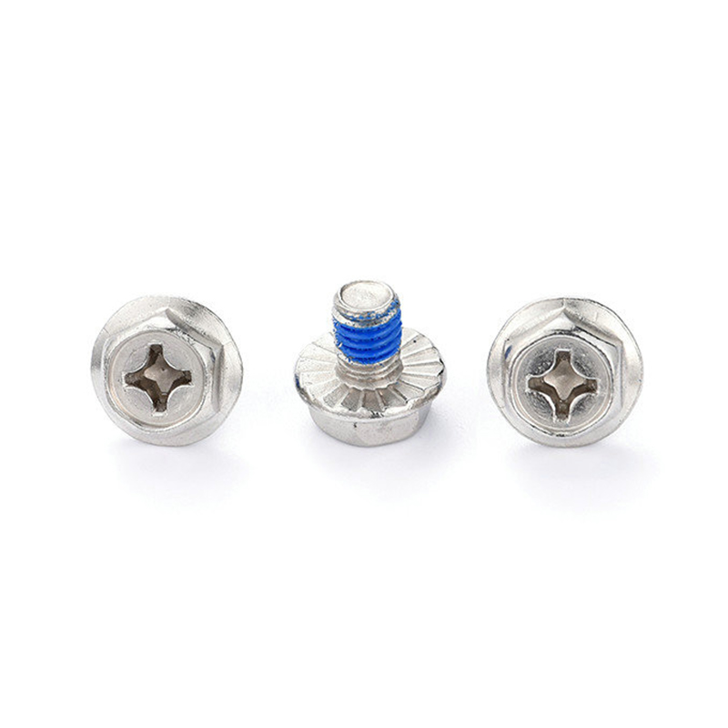 Șurub mic impermeabil cu cap șaibe hexagonale, cu plasture din nailon Șurub mic impermeabil cu cap șaibe hexagonale, cu plasture din nailon