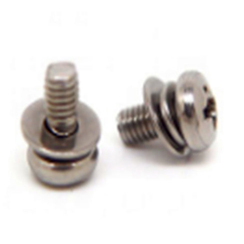 Șurub de fixare cu șaibă simplă cu pasivizare M3x6mm Șurub de fixare cu șaibă simplă cu pasivizare M3x6mm