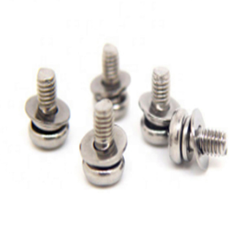 Șurub de fixare cu șaibă simplă cu pasivizare M3x6mm
