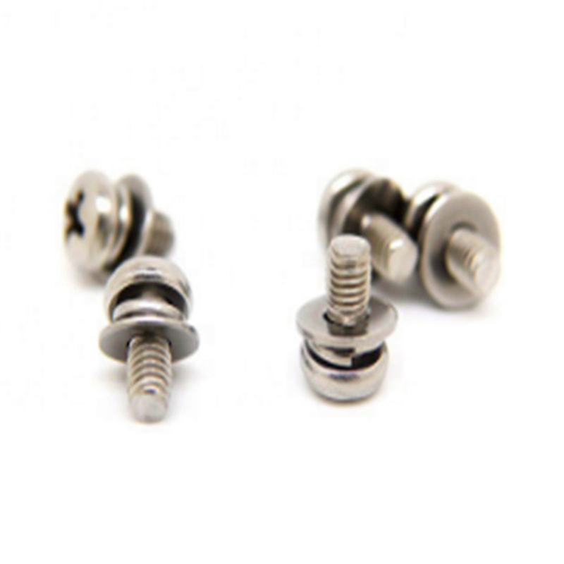 Șurub de fixare cu șaibă simplă cu pasivizare M3x6mm Șurub de fixare cu șaibă simplă cu pasivizare M3x6mm