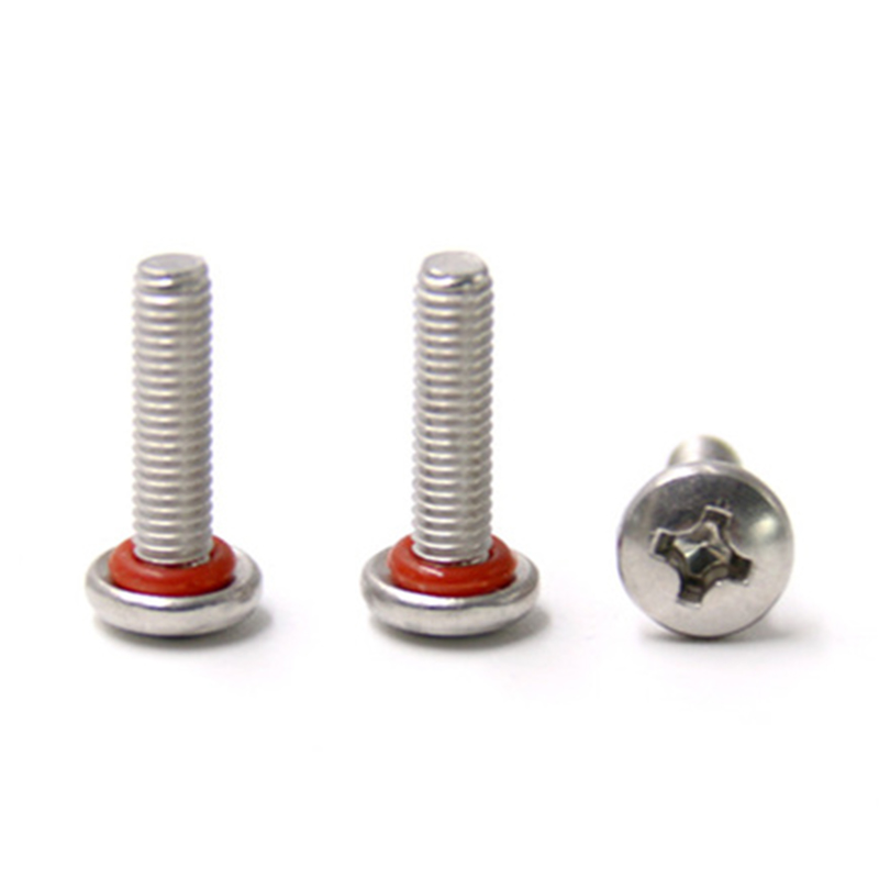 Pan head stainless steel m3 o ring groove machine sealing screws Pan head stainless steel m3 o ring groove machine sealing screws