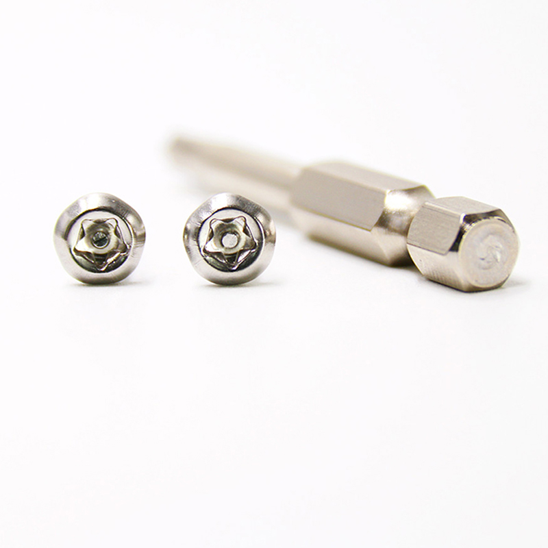 Stainless-steel-button-head-pentagon-tamper-proof-screw-with-key Stainless-steel-button-head-pentagon-tamper-proof-screw-with-key