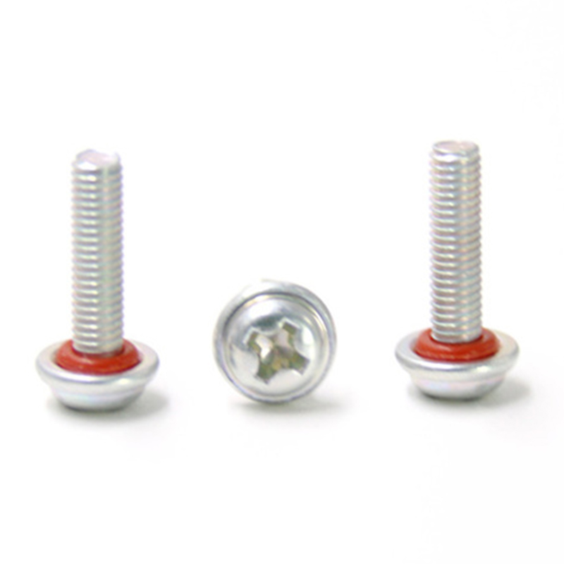 Stainless steel customized pan washer head sealing ring waterproof screw Stainless steel customized pan washer head sealing ring waterproof screw