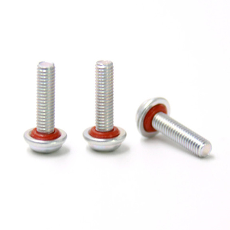 Stainless steel customized pan washer head sealing ring waterproof screw Stainless steel customized pan washer head sealing ring waterproof screw