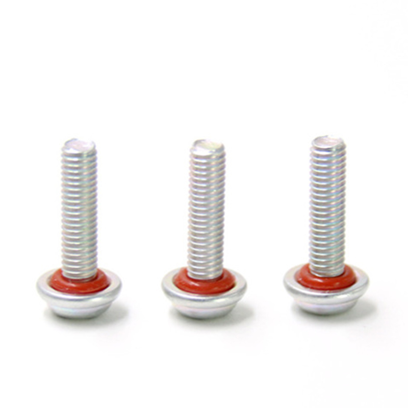 Stainless steel customized pan washer head sealing ring waterproof screw Stainless steel customized pan washer head sealing ring waterproof screw