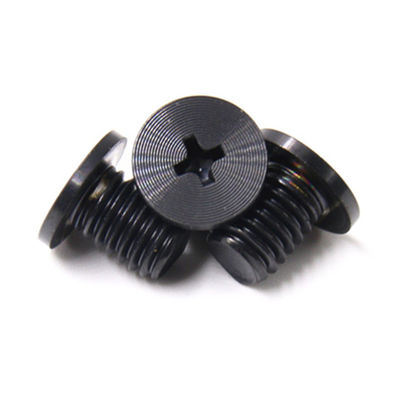 Stainless steel m2 flat head machine black satin brushed screw Stainless steel m2 flat head machine black satin brushed screw