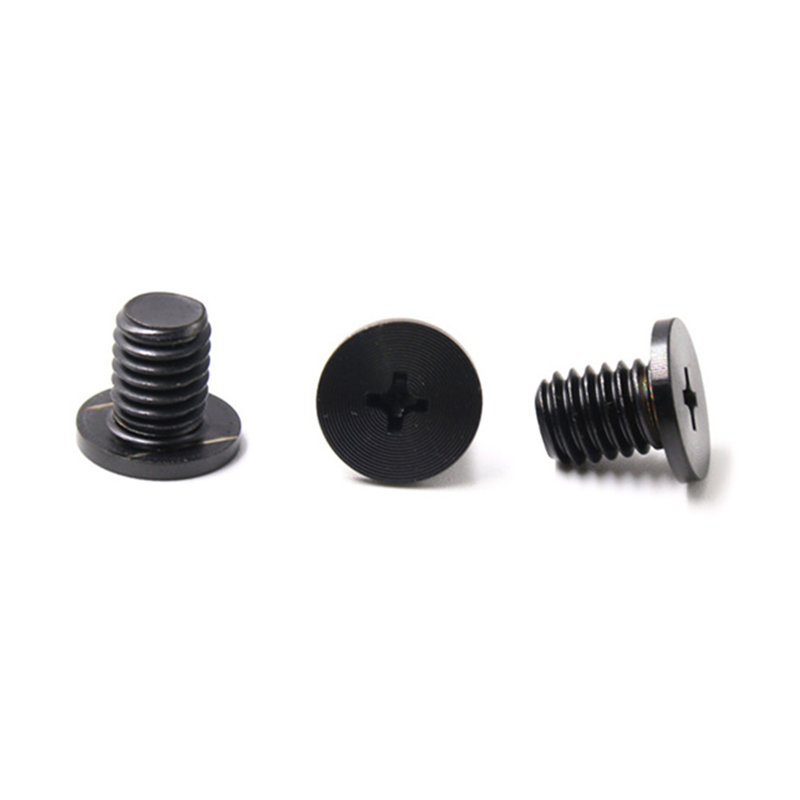Stainless steel m2 flat head machine black satin brushed screw Stainless steel m2 flat head machine black satin brushed screw