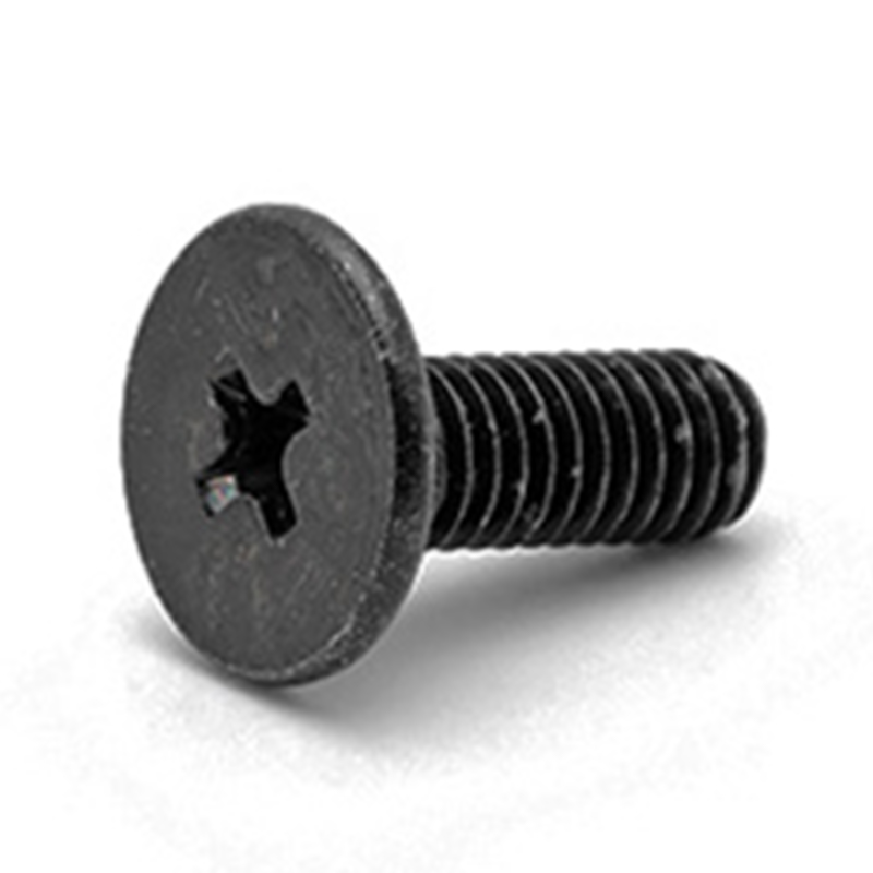 Șurub computer negru m2 cu cap plat de 3 mm din oțel carbon Șurub computer negru m2 cu cap plat de 3 mm din oțel carbon