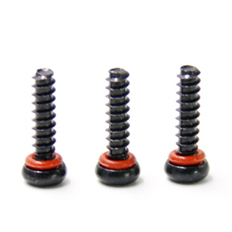 Black oxide m5 round head self tapping thread o ring screw Black oxide m5 round head self tapping thread o ring screw