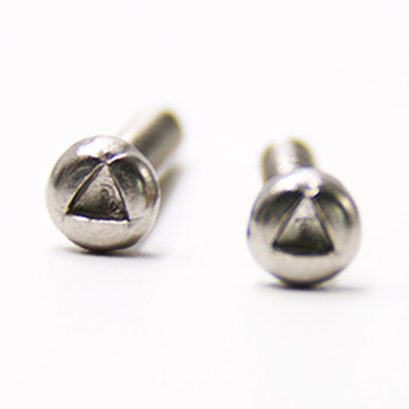 Customized m6 round head trigroove tamper proof screw