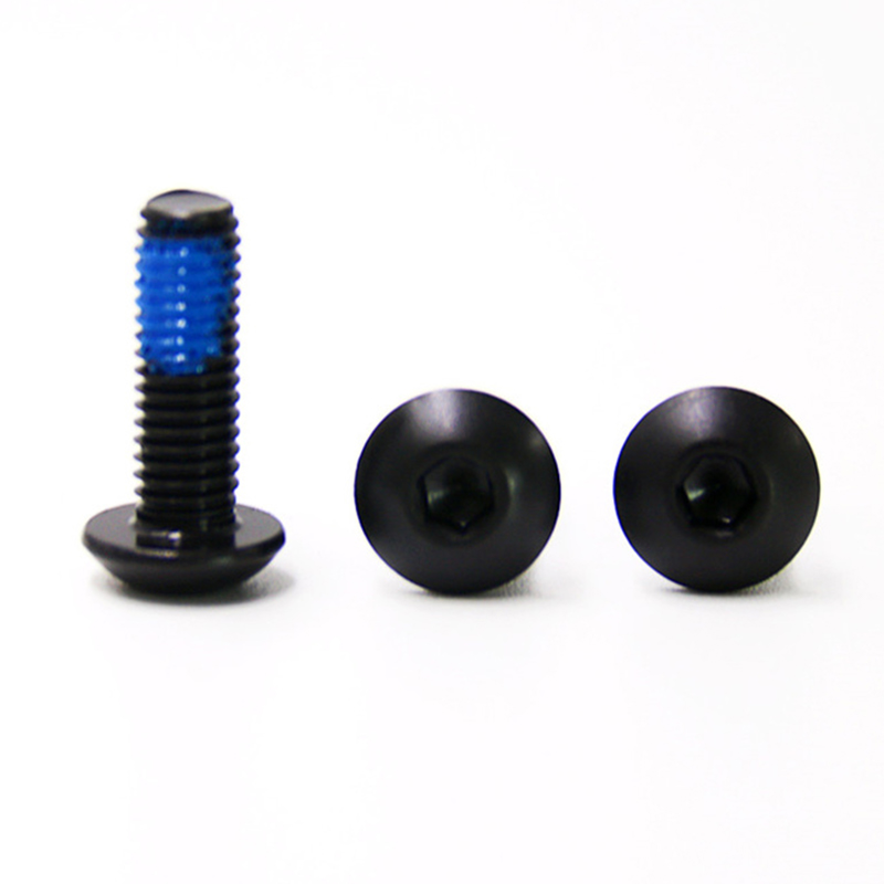 Grade10.9 m5 button head carbon steel nylon patch screw Grade10.9 m5 button head carbon steel nylon patch screw