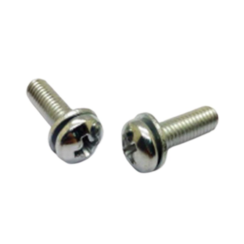 Șurub de fixare din oțel inoxidabil cu cap rotund de nou design cu șaibă Șurub de fixare din oțel inoxidabil cu cap rotund de nou design cu șaibă