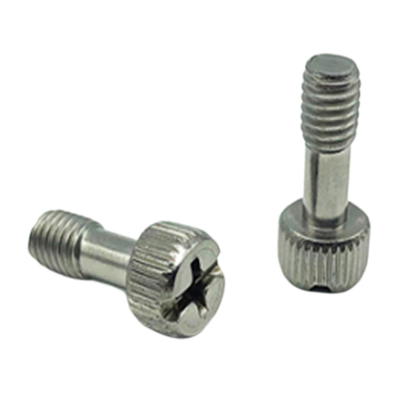 Șurub cu degetul mare cu jumătate de filet cu cap moletat de 1/4 inch