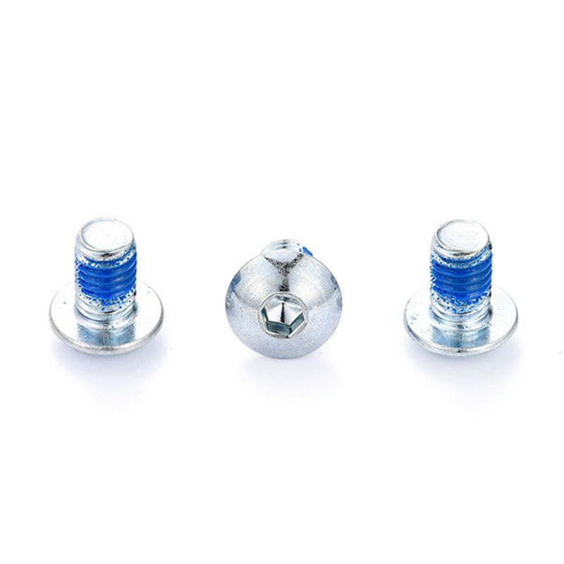 Microșurub cu cap buton M2 cu cap hexagonal cu plasture din nailon Microșurub cu cap buton M2 cu cap hexagonal cu plasture din nailon