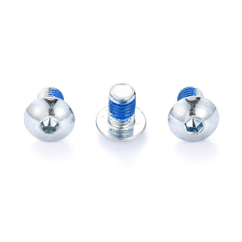Microșurub cu cap buton M2 cu cap hexagonal cu plasture din nailon Microșurub cu cap buton M2 cu cap hexagonal cu plasture din nailon