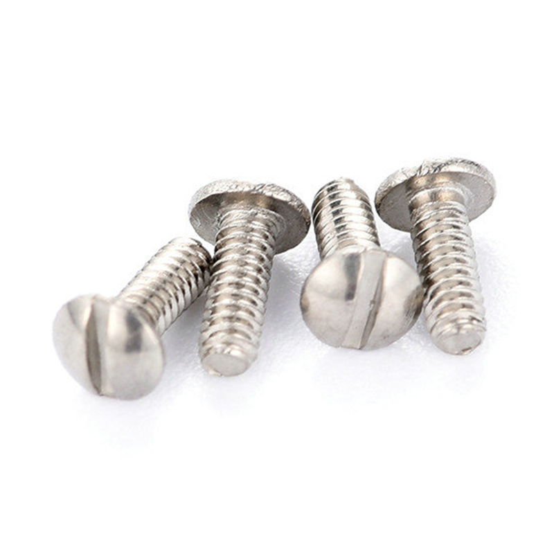 Stainless steel round head slotted micro screw Stainless steel round head slotted micro screw