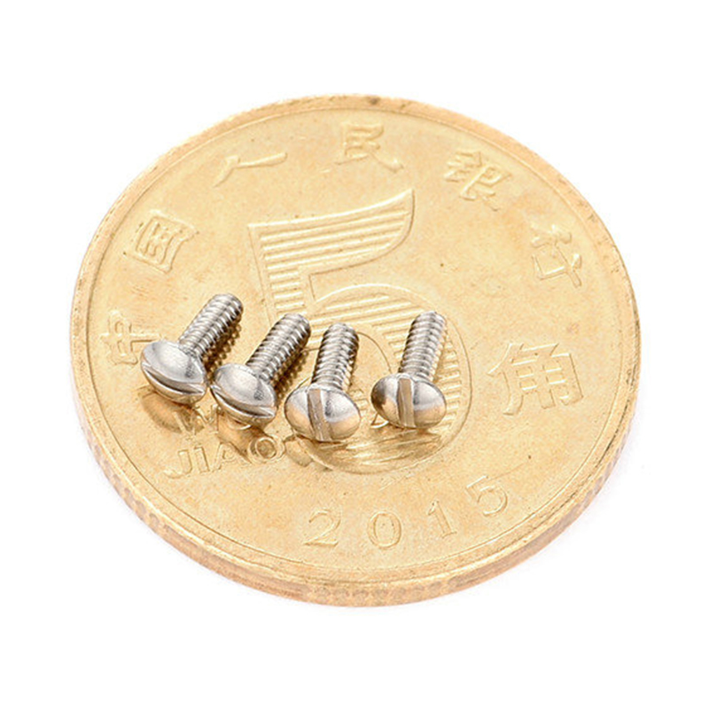 Stainless steel round head slotted micro screw Stainless steel round head slotted micro screw